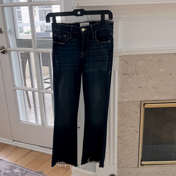 Frame Le Crop Mini Boot Cut Jeans - Picture 1 of 7